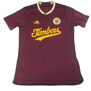 adidas 2024 Portland Timbers Archive MLS Jersey IN4288 Victory Crimson SZ Medium